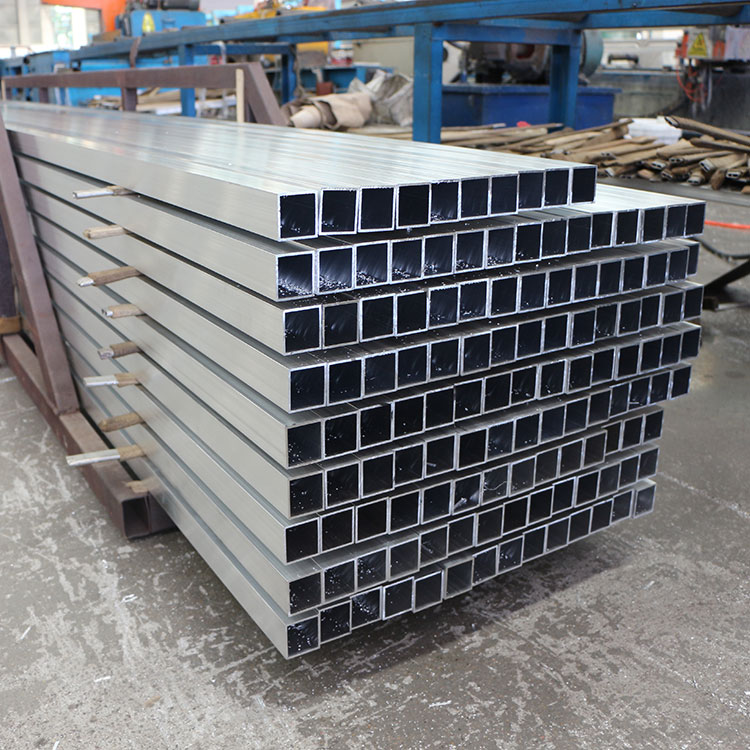 Tubo de aluminio, tubo cuadrado de aluminio, tubería de acero