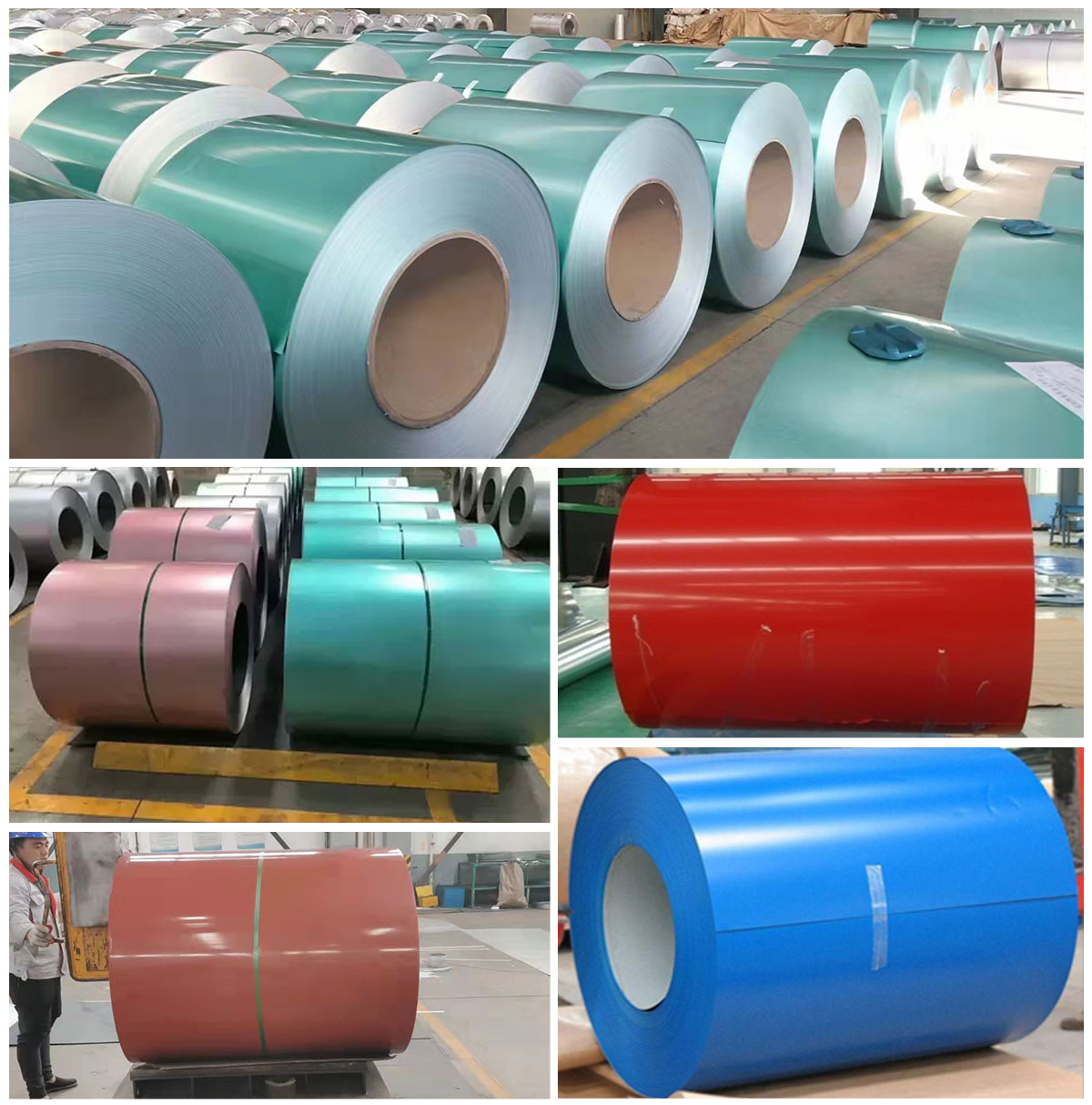 Bobinas de aço com revestimento colorido DX51D+Z
