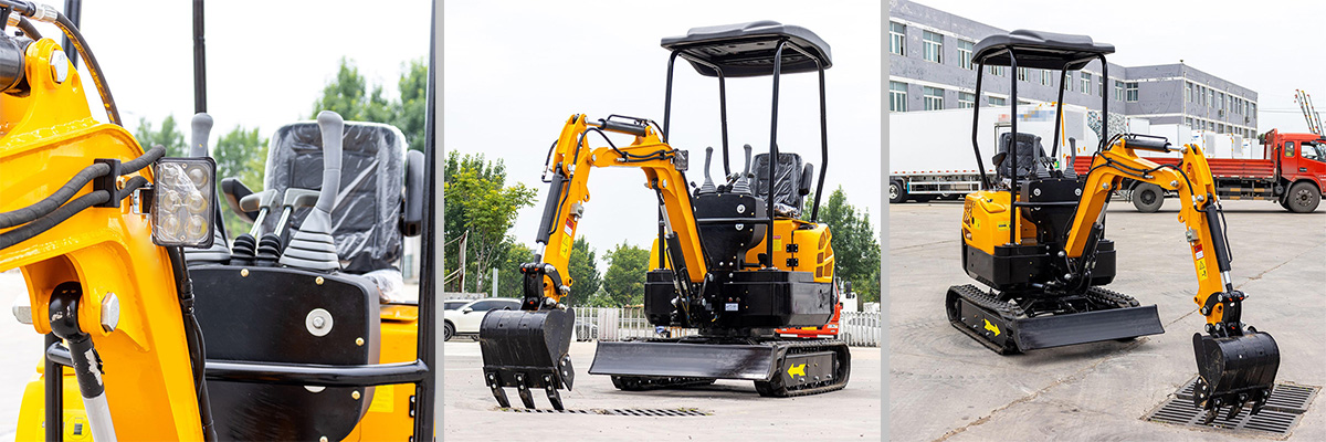 Descrição da Mini Escavadora de 1300kg