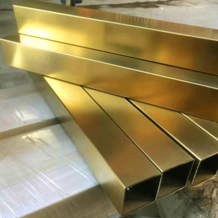 Tubos decorativos de acero inoxidable de color