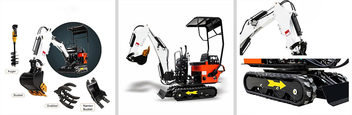 Instruções da Mini Escavadora HT08 0.8T Mini Escavadora de 800kg Instruções da Mini Escavadora HT08 0.8T Mini Escavadora de 800kg