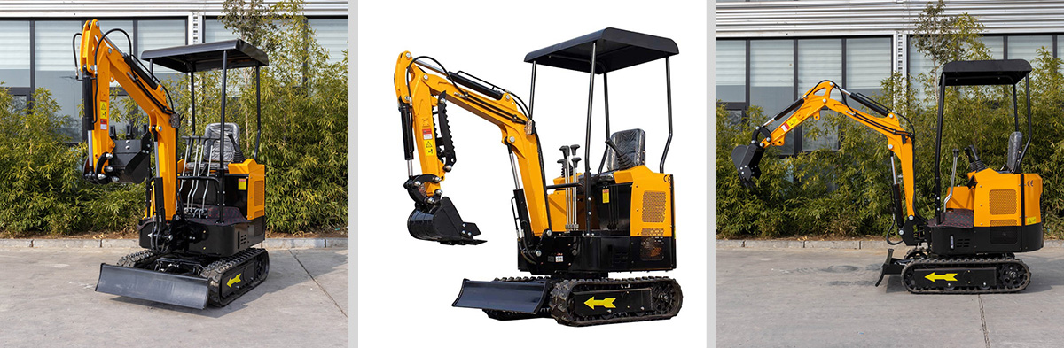 Miniexcavadora de orugas de 1,5 toneladas