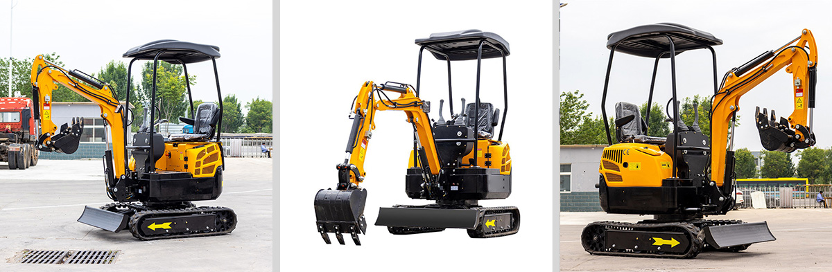 Descrição da Mini Escavadora de 1300kg