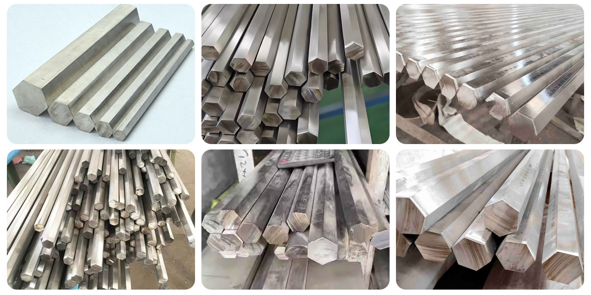 Barra de aço sextavada em aço inoxidável 316L 304