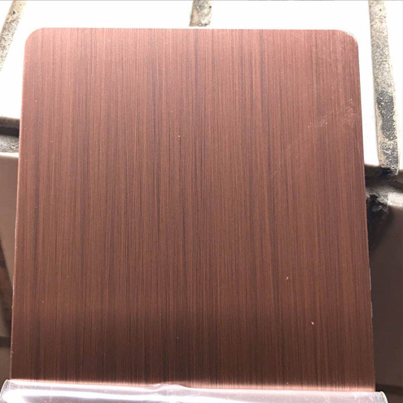 Láminas de acero inoxidable coloreadas