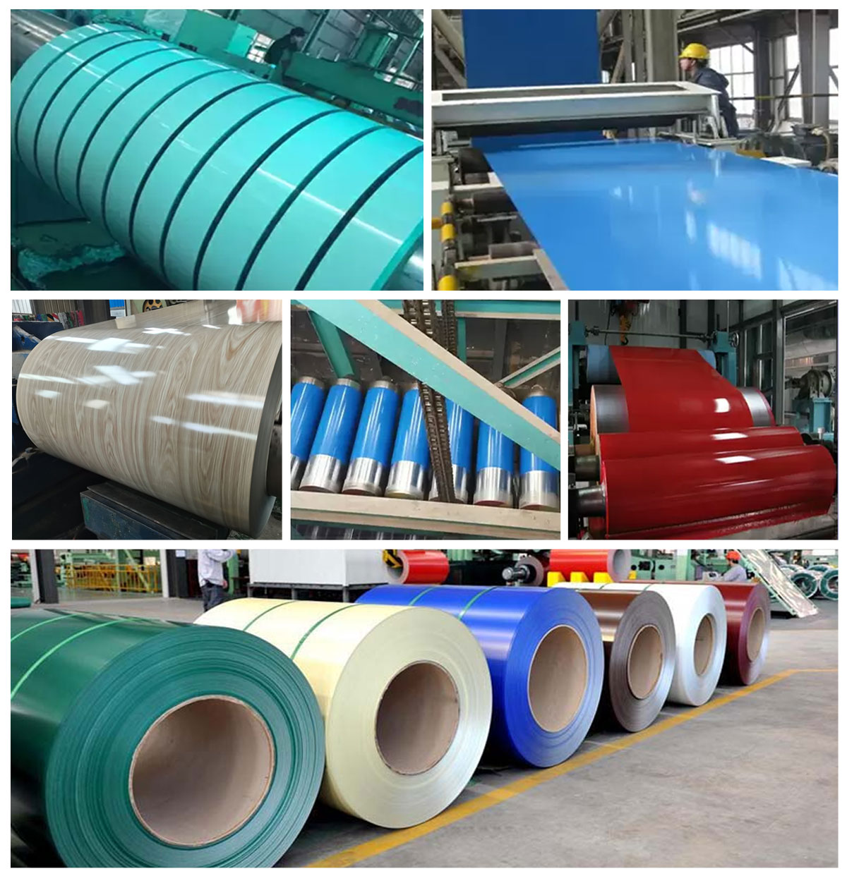 Bobinas de aço com revestimento colorido DX51D+Z